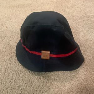 Navy Blue Gucci Bucket Hat